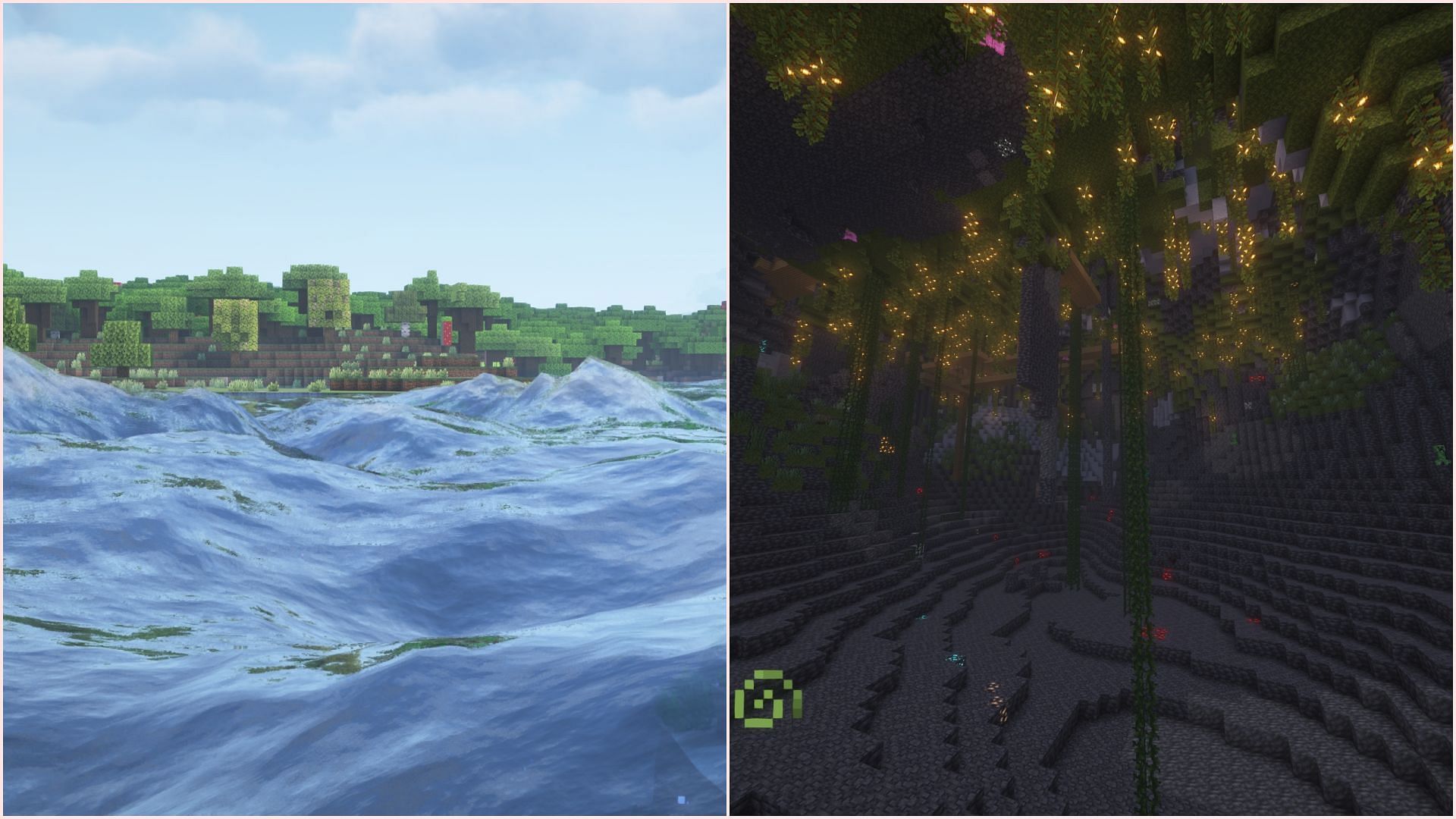 Sound Physics adds different sound effects based on my surroundings (Image via Sportskeeda Gaming || Mojang Studios)